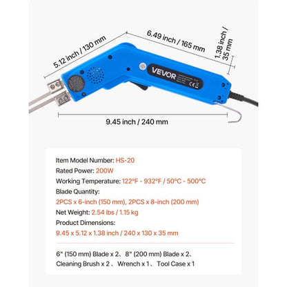 Skumskärare med het kniv 200W 50℉ - 500℉ elektriskt skumskärverktygssats |  EU