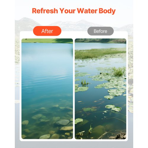 Weed trimmer for ponds and aquatic plants with a maximum cutting width of 122 cm