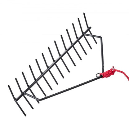 61x22,5 cm ogräskratta för damm, dubbelsidig ogräskratta för sjön, 9 meter rep |  EU