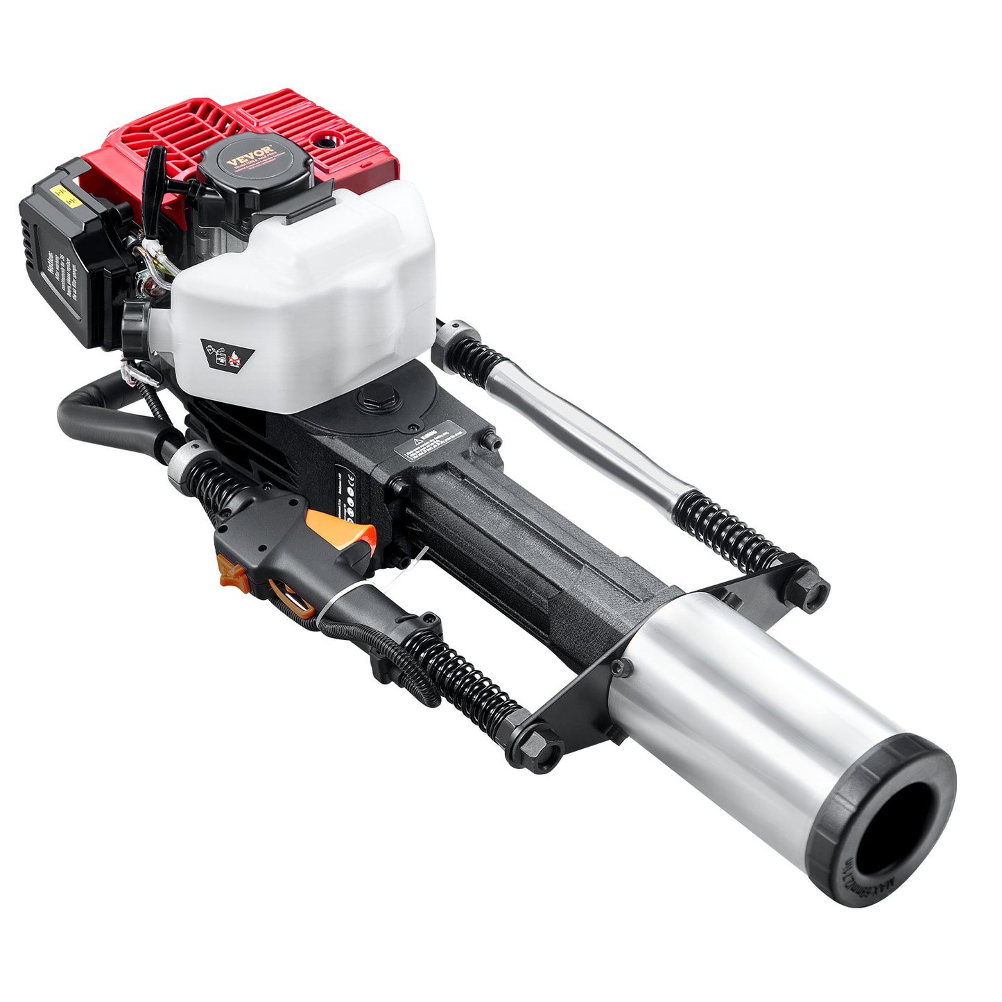 52cc Gas Powered T-Post Driver 2-Stroke Fence Posting Pole with 3 Heads