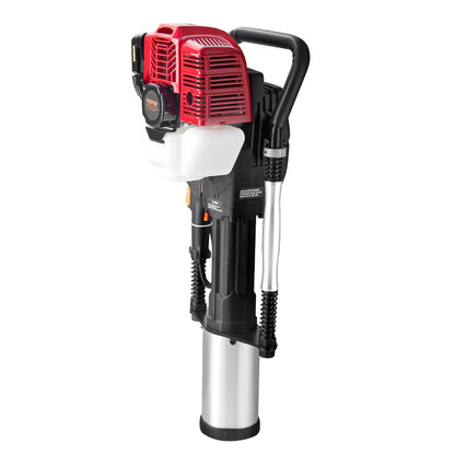 52cc Gas Powered T-Post Driver 2-Stroke Fence Posting Pole with 3 Heads