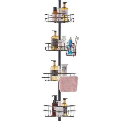 42" to 114" high shower enclosure Caddy tension rod Rustproof tension rod
