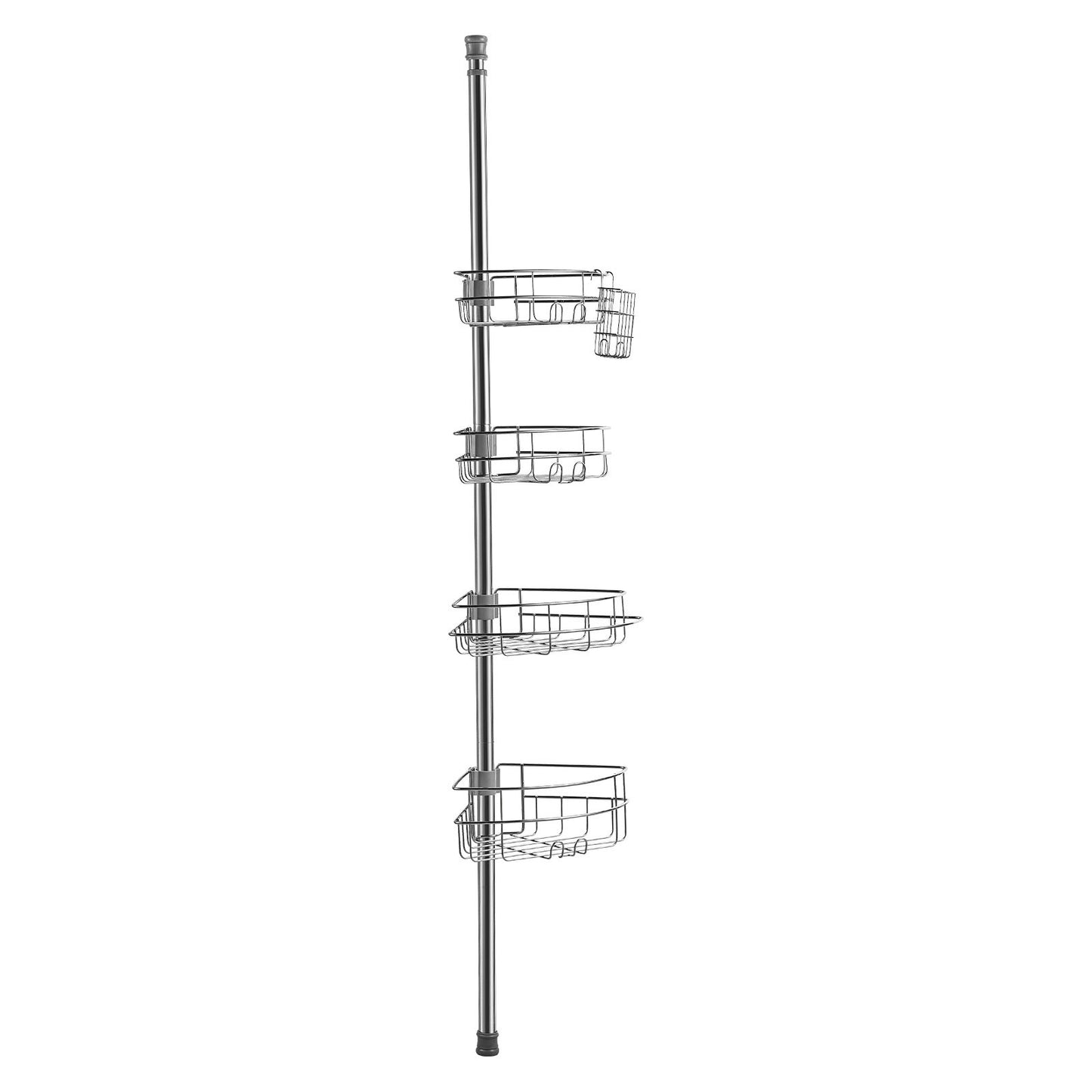 56" to 114" High Shower Corner Caddy Tension Rod Stainless Steel Tension Rod