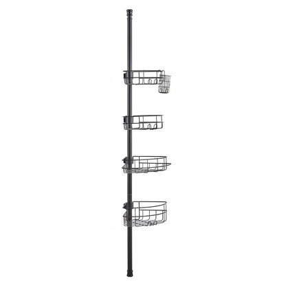 56" till 114" High Shower Corner Caddy Spännstång Rostsäker Spännstång