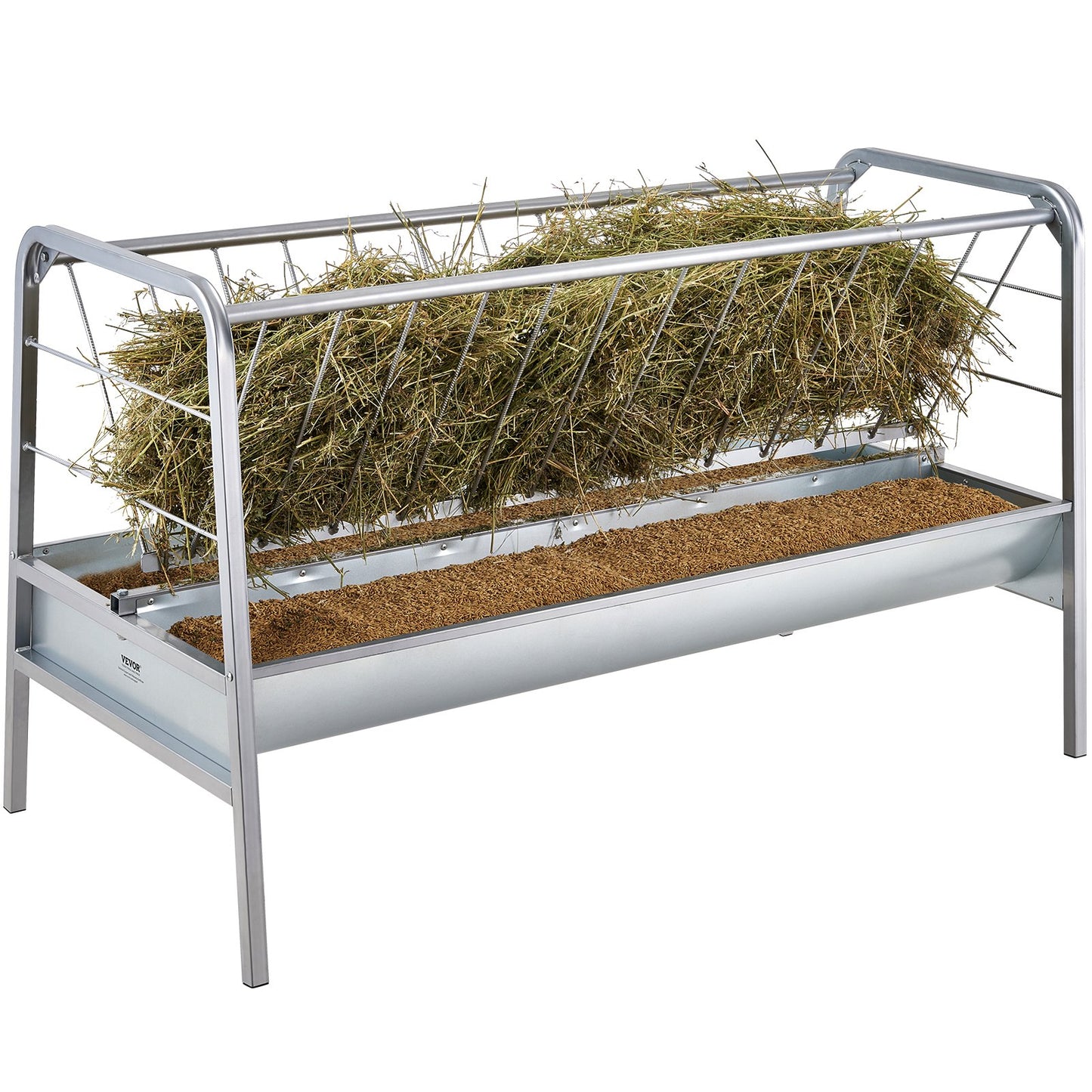 Livestock hay feeder 2 in 1 grain and hay feeder 80 liters for sheep