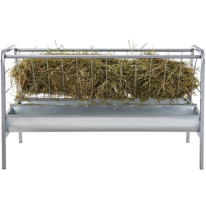 Livestock hay feeder 2 in 1 grain and hay feeder 80 liters for sheep