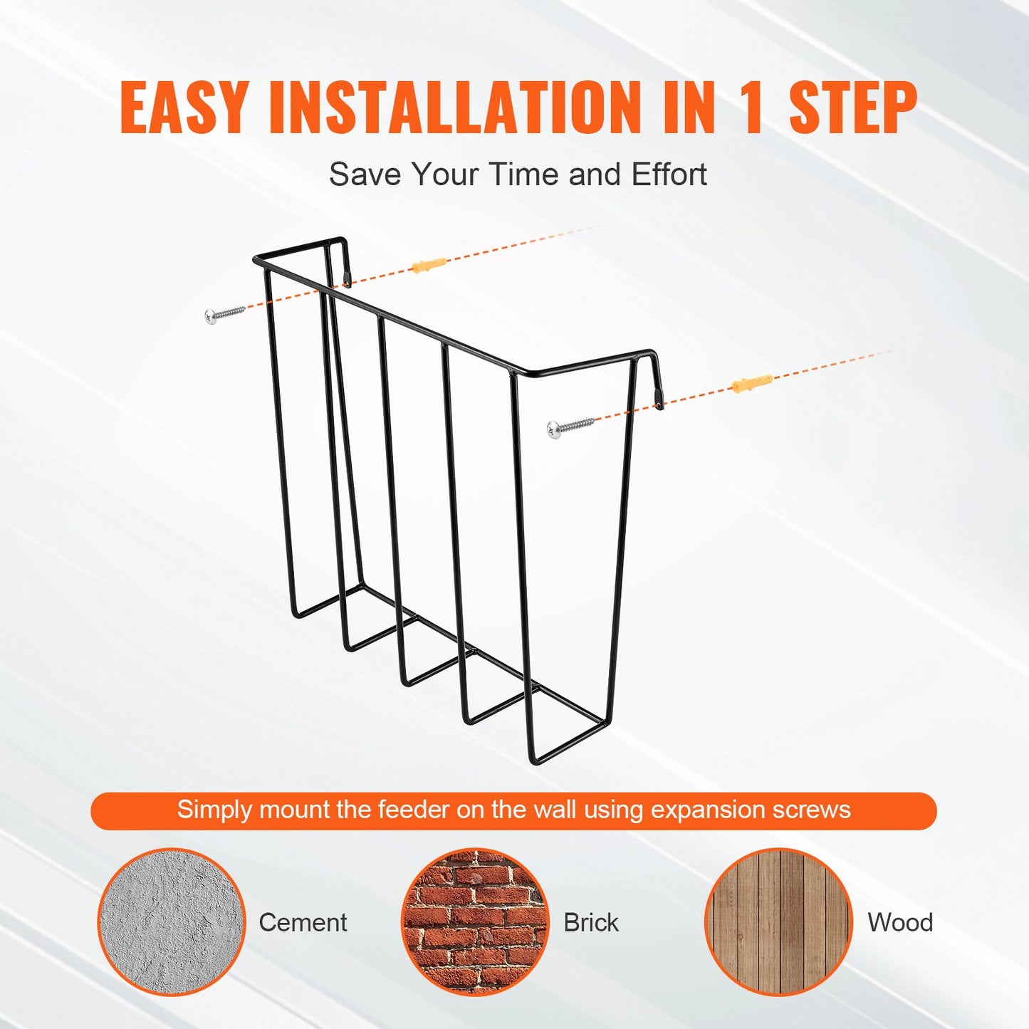 Livestock hay feeder 24 gallon wall mounted goat hay rack for horses