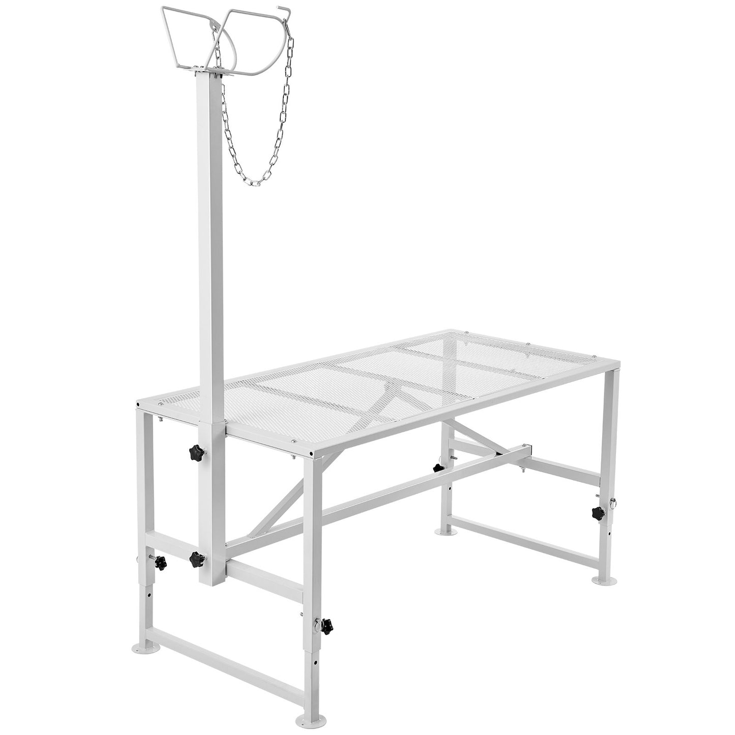 Viehstand Ziegentrimmstand 21"-33" Höhe 47x23 in Tischplatte Weiß