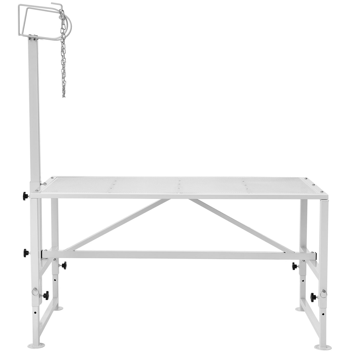 Viehstand Ziegentrimmstand 21"-33" Höhe 47x23 in Tischplatte Weiß