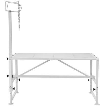 Viehstand Ziegentrimmstand 21"-33" Höhe 47x23 in Tischplatte Weiß