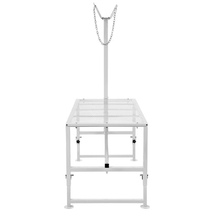 Viehstand Ziegentrimmstand 21"-33" Höhe 47x23 in Tischplatte Weiß