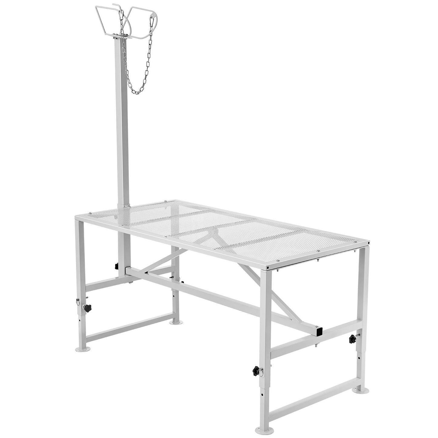 Viehstand Ziegentrimmstand 21"-33" Höhe 47x23 in Tischplatte Weiß