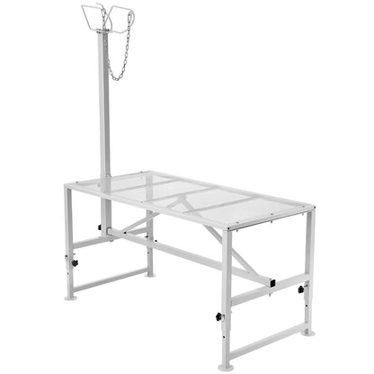 Viehstand Ziegentrimmstand 21"-33" Höhe 51x23 in Tischplatte Weiß