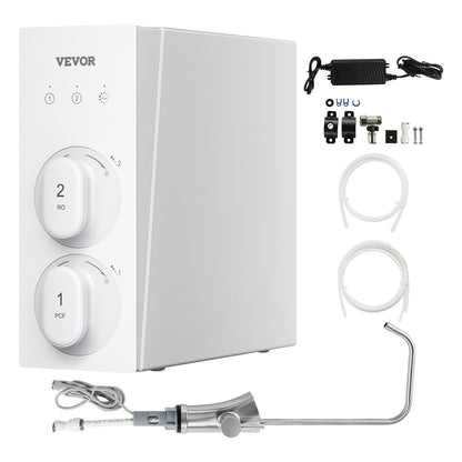Reverse Osmosis System 800 GPD 8-Stage Tankless Water Filter Under Sink
