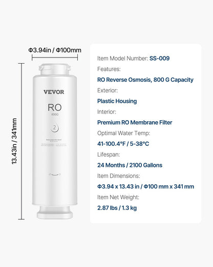 Reverse Osmosis System Replacement for SS-006 Under Sink Water Filter
