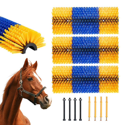 Livestock Scratching Brush 3pcs Itch Relief Horse Scratcher Brush 17.1 inch