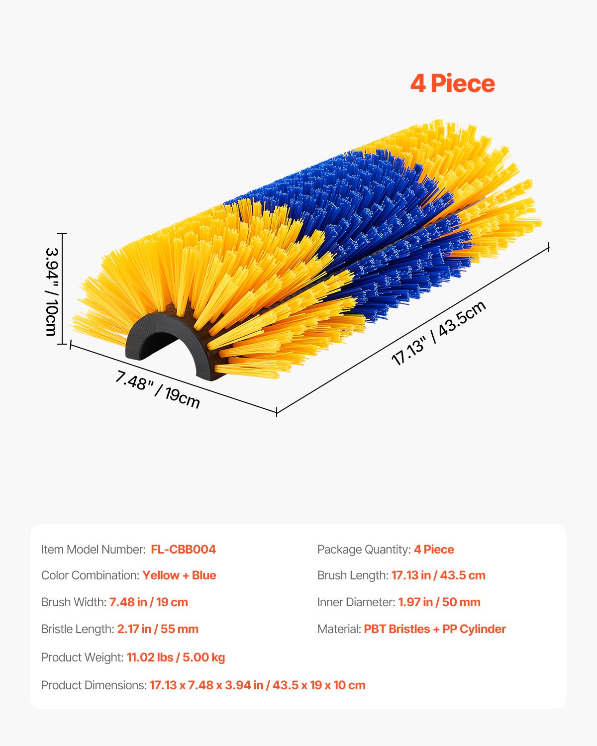 Livestock Scratching Brush 4st Itch Relief Horse Scratcher Brush 17,1 tum