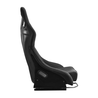 1 Set Racing Seat Integrated Racing Chair with Velour Fabric &amp; Slider