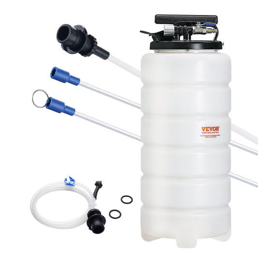 Vätskeutsug, 4 gallon (15 liter), pneumatisk/manuell oljebytare Vakuumvätskeutsug med oljesticka och sugslang, oljeutsugsbytespump för vakuumevakuering av fordonsvätskor