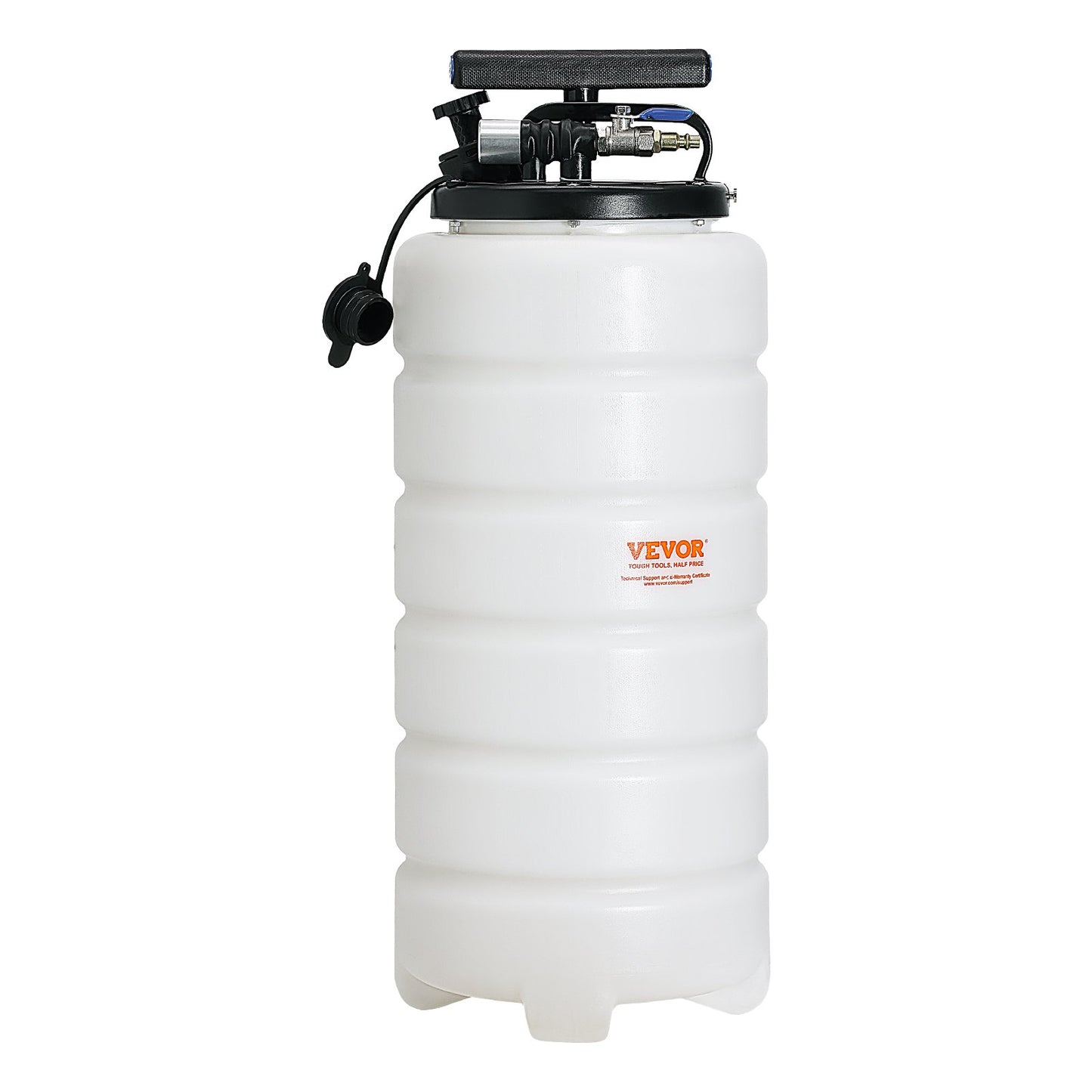 Vätskeutsug, 4 gallon (15 liter), pneumatisk/manuell oljebytare Vakuumvätskeutsug med oljesticka och sugslang, oljeutsugsbytespump för vakuumevakuering av fordonsvätskor