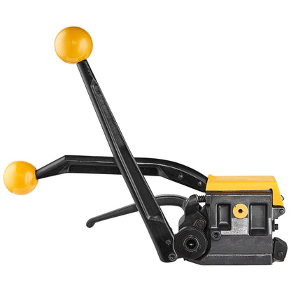 Steel Strapping Tool for 1/2"-3/4" Width, 3-in-1 (Stretcher, Presser, Cutter) Manual Belt Packaging Strapping Machine Packaging Metal Steel Strapping Strapping Tool Machine for Stainless Steel Straps