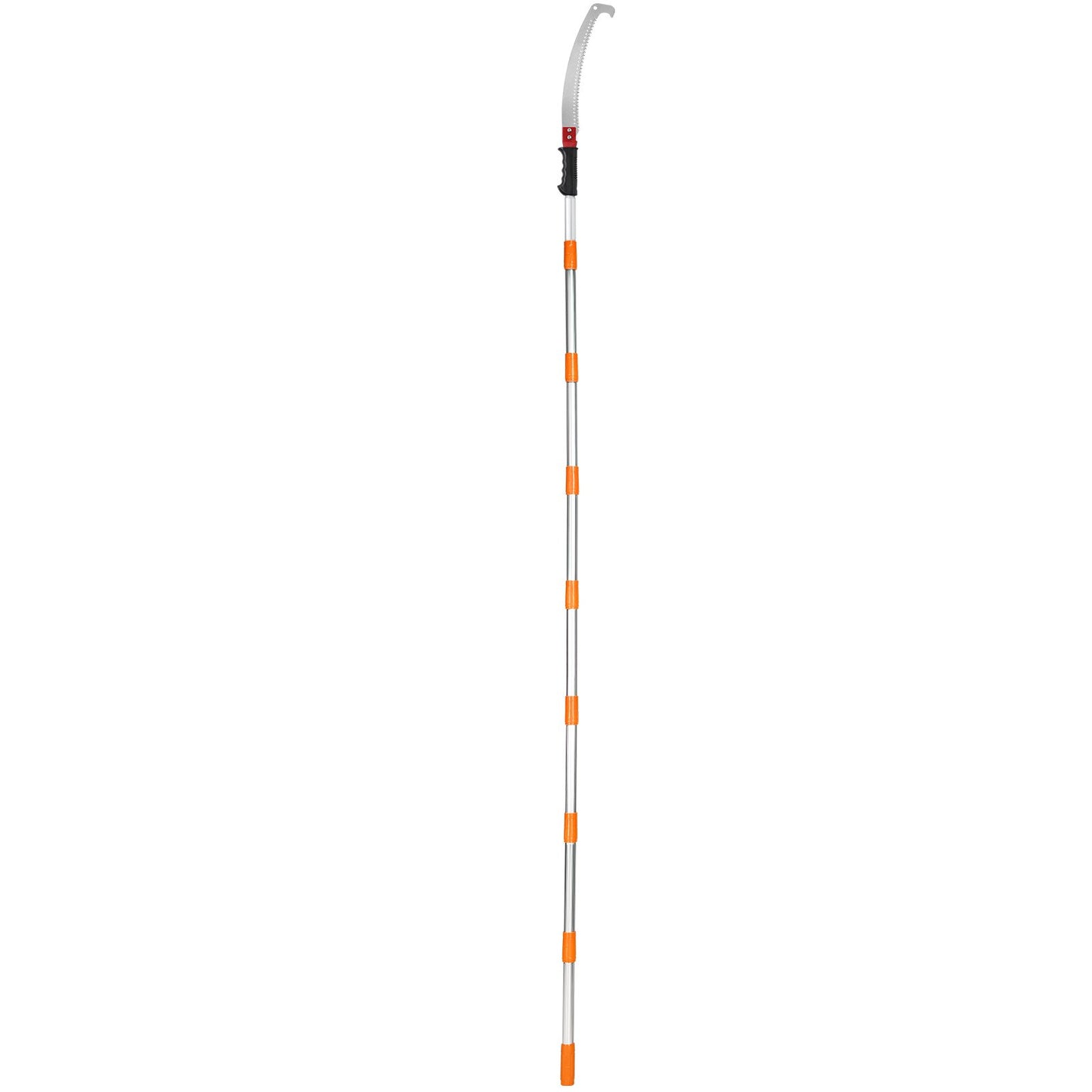 Manual Pole Saw, 4.6-9.8ft Extendable Tree Pruner, Sharp Steel Blade for Trimming High Branches, Manual Branch Trimmer with Lightweight Aluminum Alloy Handle, for Pruning Palm Trees and Shrubs