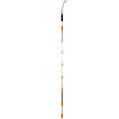 Manual Pole Saw, 4.6-9.8ft Extendable Tree Pruner, Sharp Steel Blade for Trimming High Branches, Manual Branch Trimmer with Lightweight Aluminum Alloy Handle, for Pruning Palm Trees and Shrubs