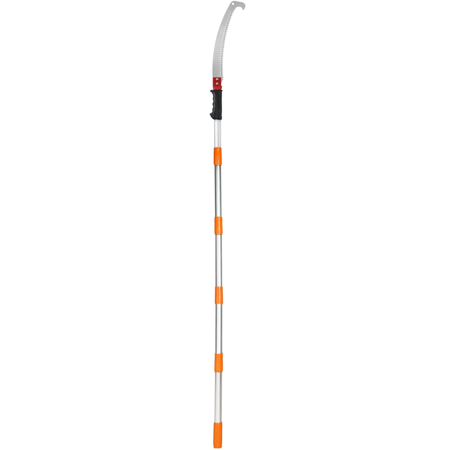Manual Pole Saw, 4.6-9.8ft Extendable Tree Pruner, Sharp Steel Blade for Trimming High Branches, Manual Branch Trimmer with Lightweight Aluminum Alloy Handle, for Pruning Palm Trees and Shrubs