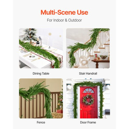 Artificial Norfolk Christmas Garland 1.5m Mantel Christmas Decoration | EU