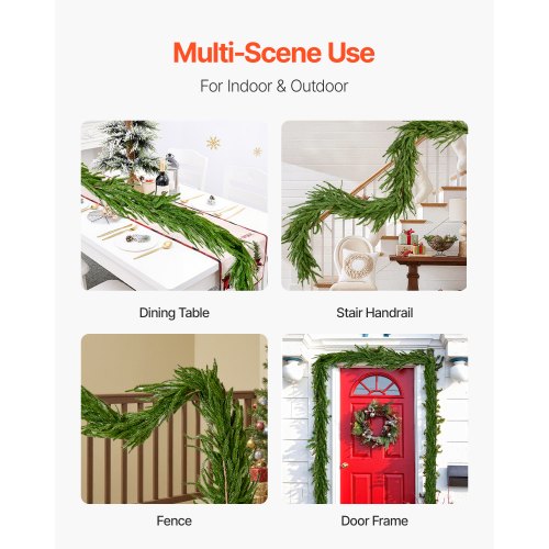 Artificial Norfolk Christmas Garland 1.8m Mantel Christmas Decoration | EU