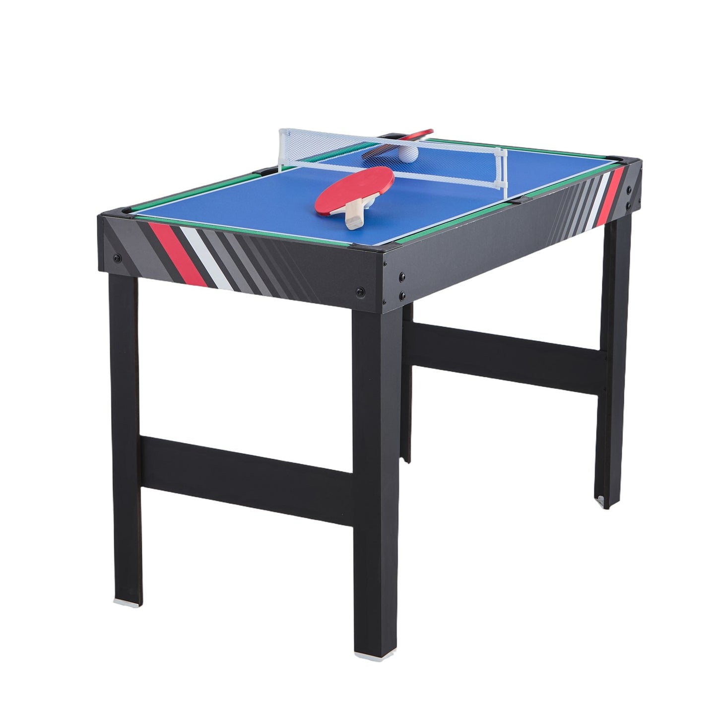 122 cm Air Hockey Table 4-in-1 Combo Game Table Football Ping Pong Billiards