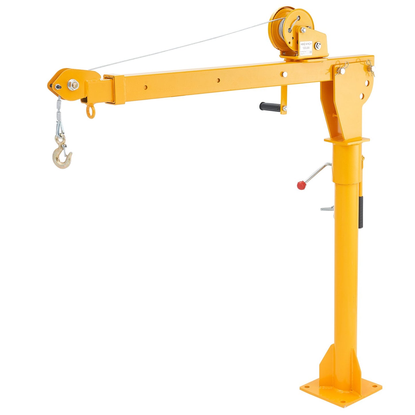 Pickup Lastbil Kran lyftkran 1100 lbs med manuell vinsch 360° hisslyft