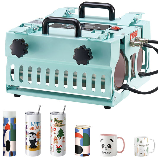 Tumbler Heat Press Machine 2 Station Heater 11-30oz Mug Press Sublimation