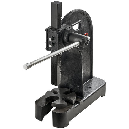 Arborpress, 3 ton manuell arborpress, 12,2" maxhöjd, gjutjärn Kraftig manuell bordsarborpress, precisionshandpress för stämpling, bockning, sträckning, formning