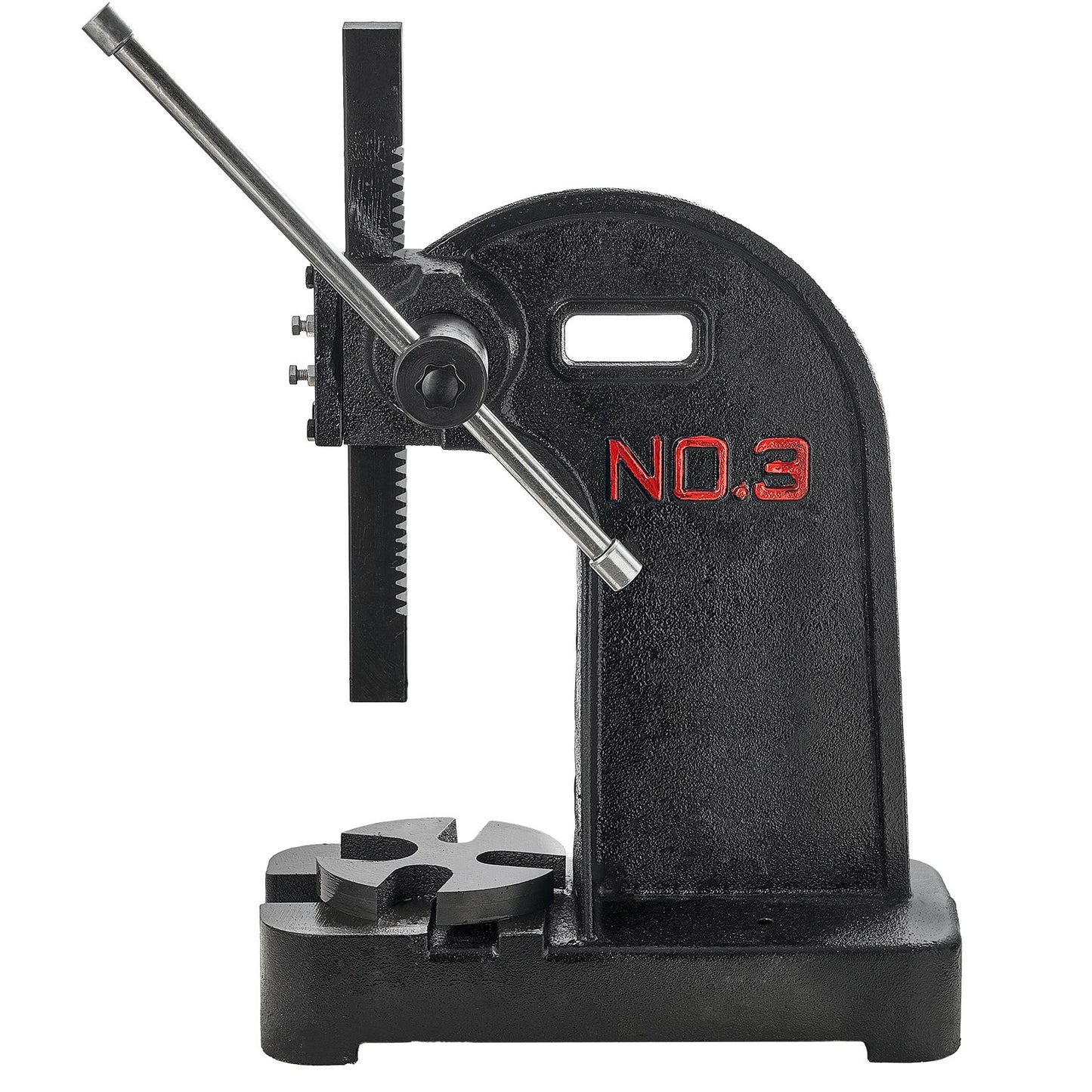 Arborpress, 3 ton manuell arborpress, 12,2" maxhöjd, gjutjärn Kraftig manuell bordsarborpress, precisionshandpress för stämpling, bockning, sträckning, formning