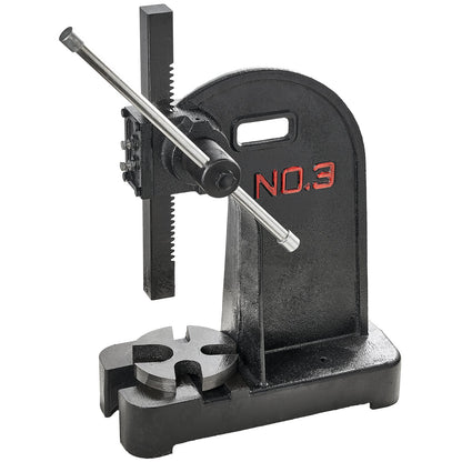 Arborpress, 3 ton manuell arborpress, 12,2" maxhöjd, gjutjärn Kraftig manuell bordsarborpress, precisionshandpress för stämpling, bockning, sträckning, formning