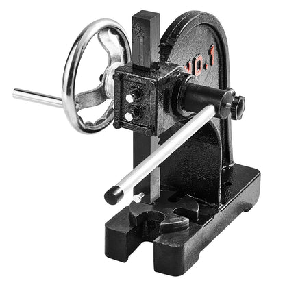 Arbor Press 1 Ton Nitpressmaskin med handhjul gjutjärnsenhet
