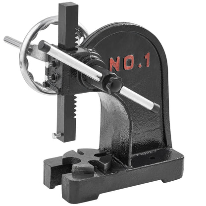 Arbor Press 1 Ton Nitpressmaskin med handhjul gjutjärnsenhet