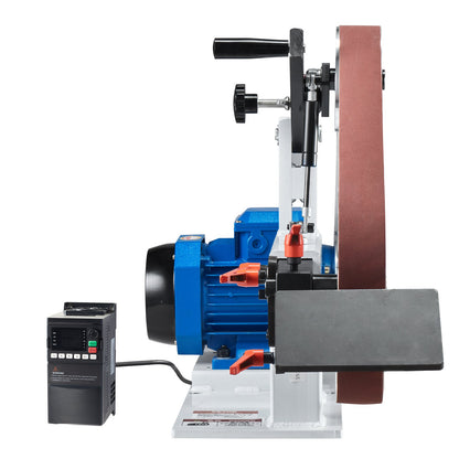 Bandschleifer 72 x 2 Zoll, variable Geschwindigkeit mit VFD, 3 Schleifbacken