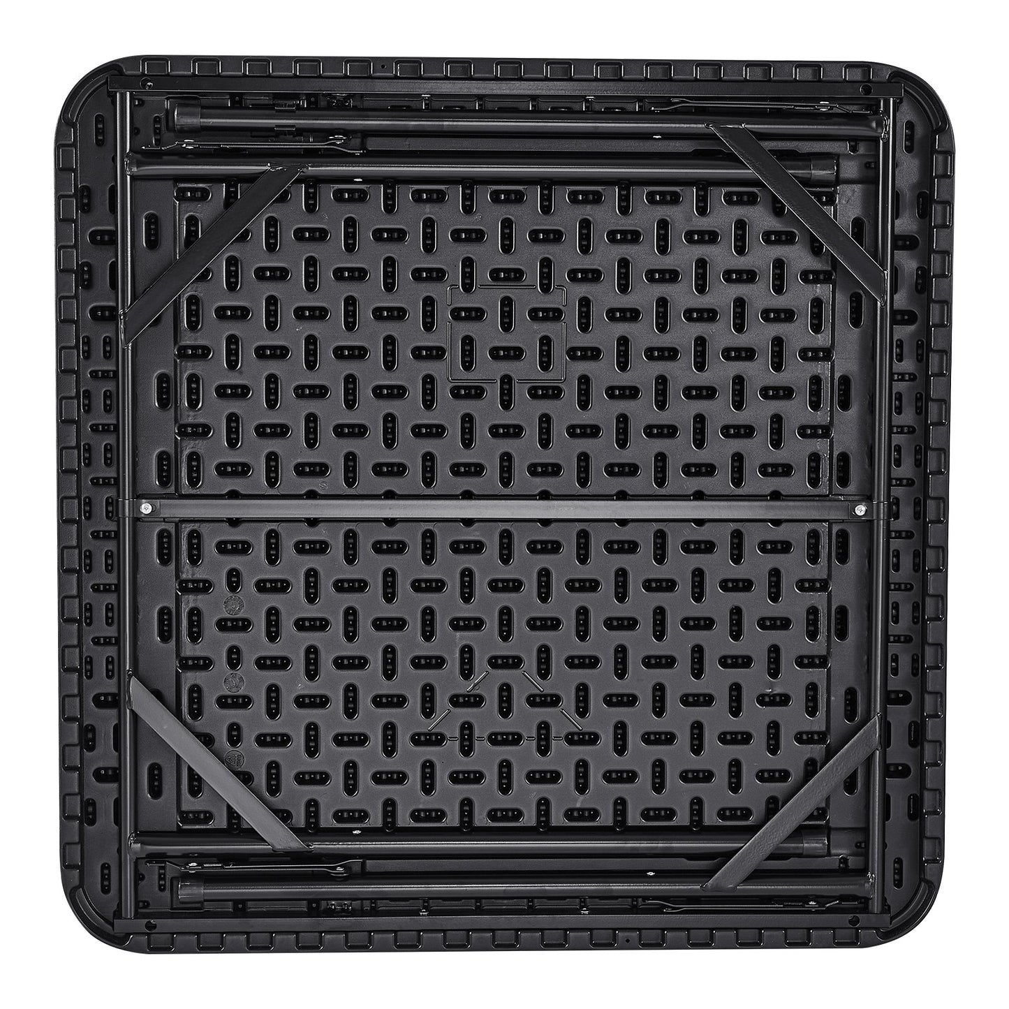 Mahjong Table, Square Folding Card Table for 4 Players with 4 Cup Holders and 4 Chip Trays, Portable Domino Game Table with 1 Set of Dominoes for Mahjong Poke Puzzle, 35.4 x 35.4 inches, Black