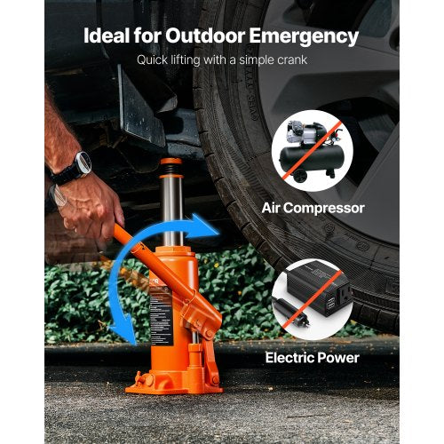 Hydraulic Bottle Jack High Lift Jack 10 Ton (22046 lbs) Car Repair | EU