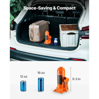 Hydraulic Bottle Jack High Lift Jack 10 Ton (22046 lbs) Car Repair | EU