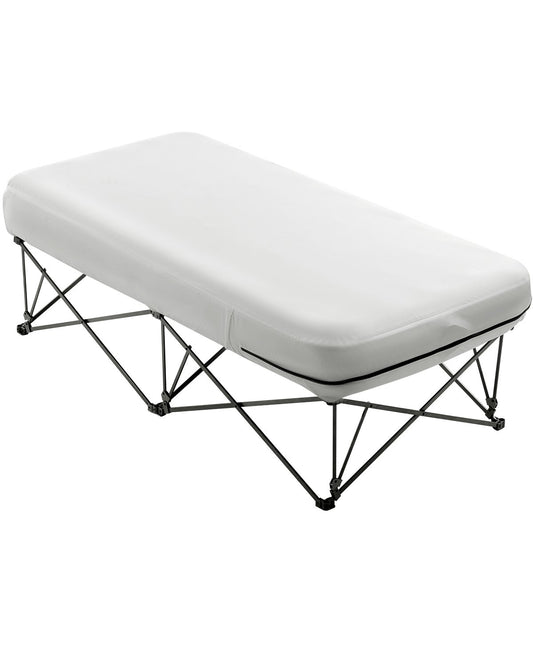 Air Mattress with Frame &amp; Pump 1 Person Blow Up Camping Mattress 300lbs