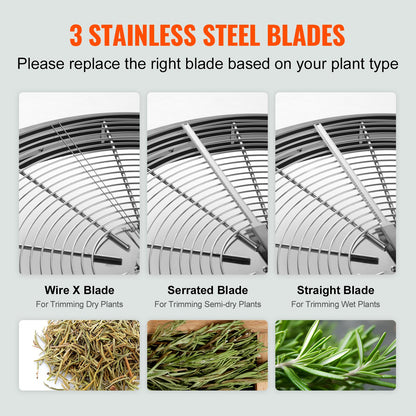 Leaf Bowl Trimmer, 24-inch Trimmer Bowl, Manual Bud Trimmer with Stainless Steel Blade for Twisted Spinning Cut, Clear Visibility Dome and Hand Pruner Included, for Cutting Leaves, Buds, Flowers