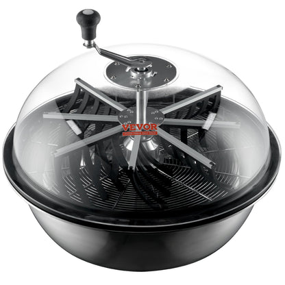 Leaf Bowl Trimmer, 24-inch Trimmer Bowl, Manual Bud Trimmer with Stainless Steel Blade for Twisted Spinning Cut, Clear Visibility Dome and Hand Pruner Included, for Cutting Leaves, Buds, Flowers