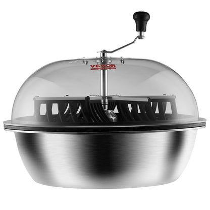 Leaf Bowl Trimmer, 24-inch Trimmer Bowl, Manual Bud Trimmer with Stainless Steel Blade for Twisted Spinning Cut, Clear Visibility Dome and Hand Pruner Included, for Cutting Leaves, Buds, Flowers
