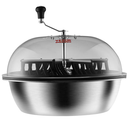 Leaf Bowl Trimmer, 24-inch Trimmer Bowl, Manual Bud Trimmer with Stainless Steel Blade for Twisted Spinning Cut, Clear Visibility Dome and Hand Pruner Included, for Cutting Leaves, Buds, Flowers