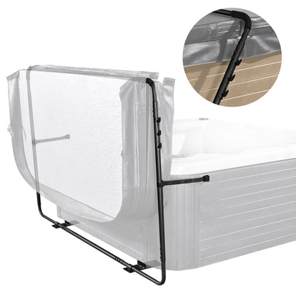 Hot Tub Cover Lift, Spa Cover Lift, Height 31.5" - 41.3" Width 53" - 92.5" Adjustable, installed at the bottom on one side, Suitable for various sizes of rectangular bathtubs, hot tubs, spas