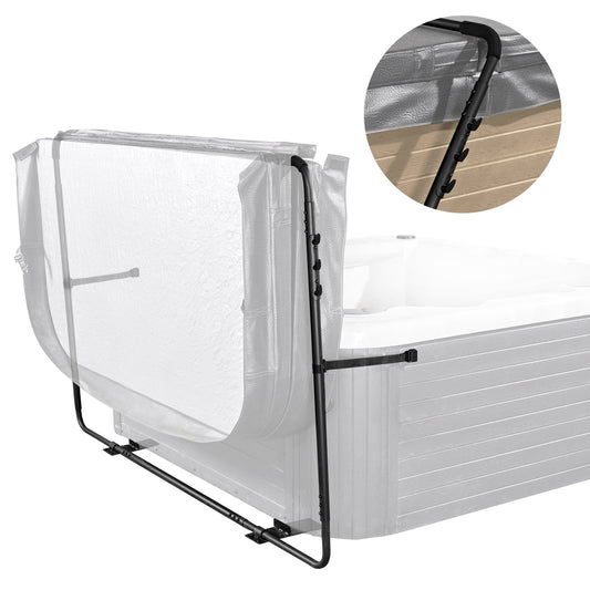 Hot Tub Cover Lift, Spa Cover Lift, Height 31.5" - 41.3" Width 53" - 92.5" Adjustable, installed at the bottom on one side, Suitable for various sizes of rectangular bathtubs, hot tubs, spas