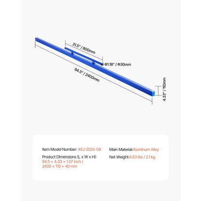 Betongavjämningsverktyg 96 tum med avtagbart handtag och klämma |  EU